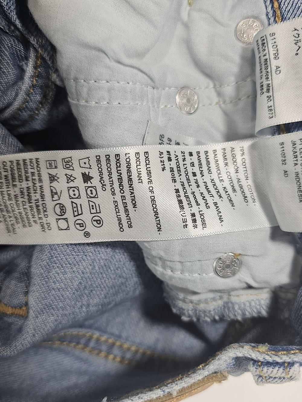 Levi's Premium Ribcage Straight Ankle Jeans Womens 24 Light Wash High Rise Retro - Picture 8 of 16